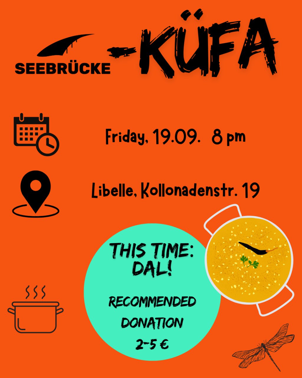 Küfa in der Libelle zum Parking Day