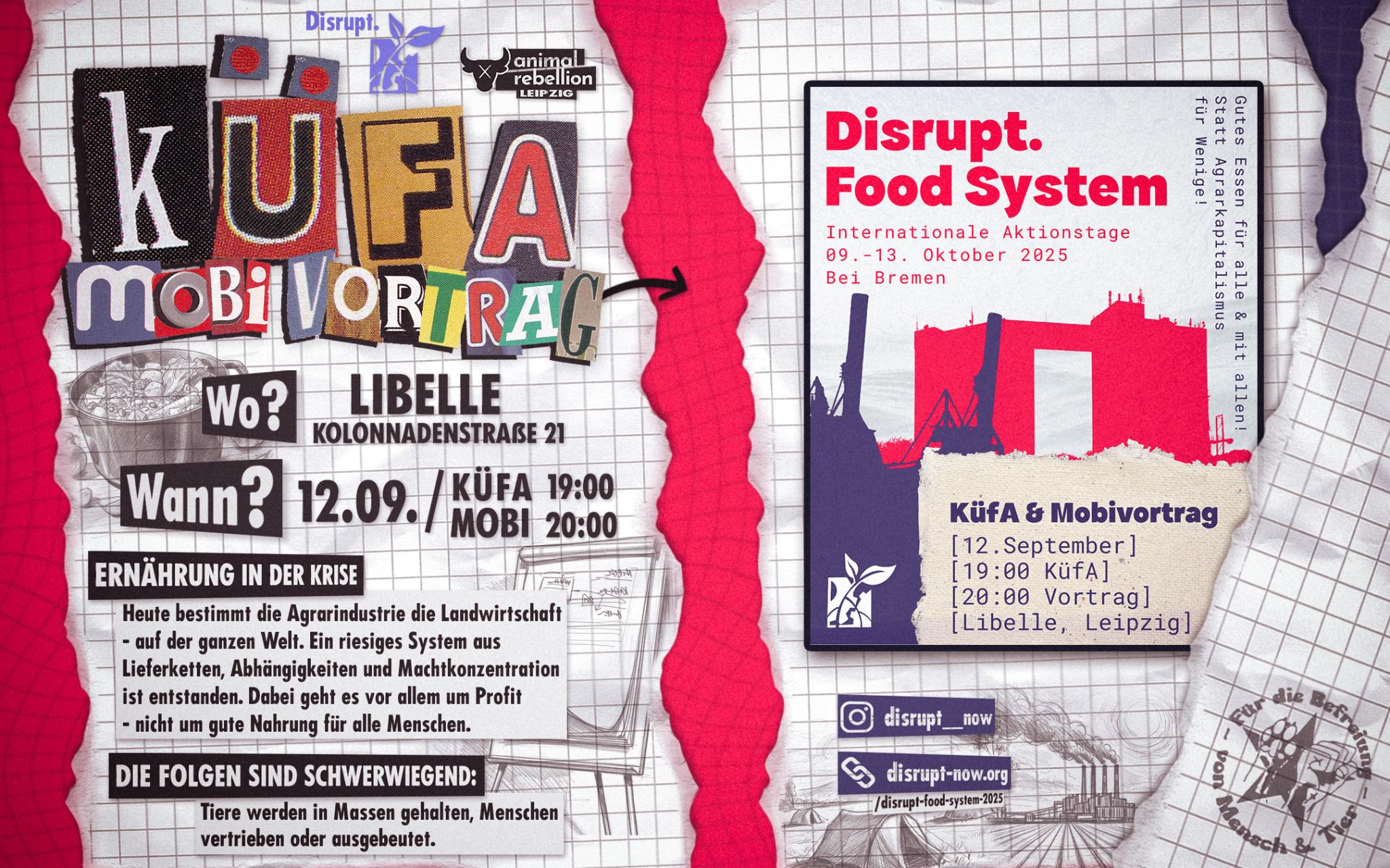 Küfa und Mobivortrag zu den Disrupt Aktionstagen in Bremen