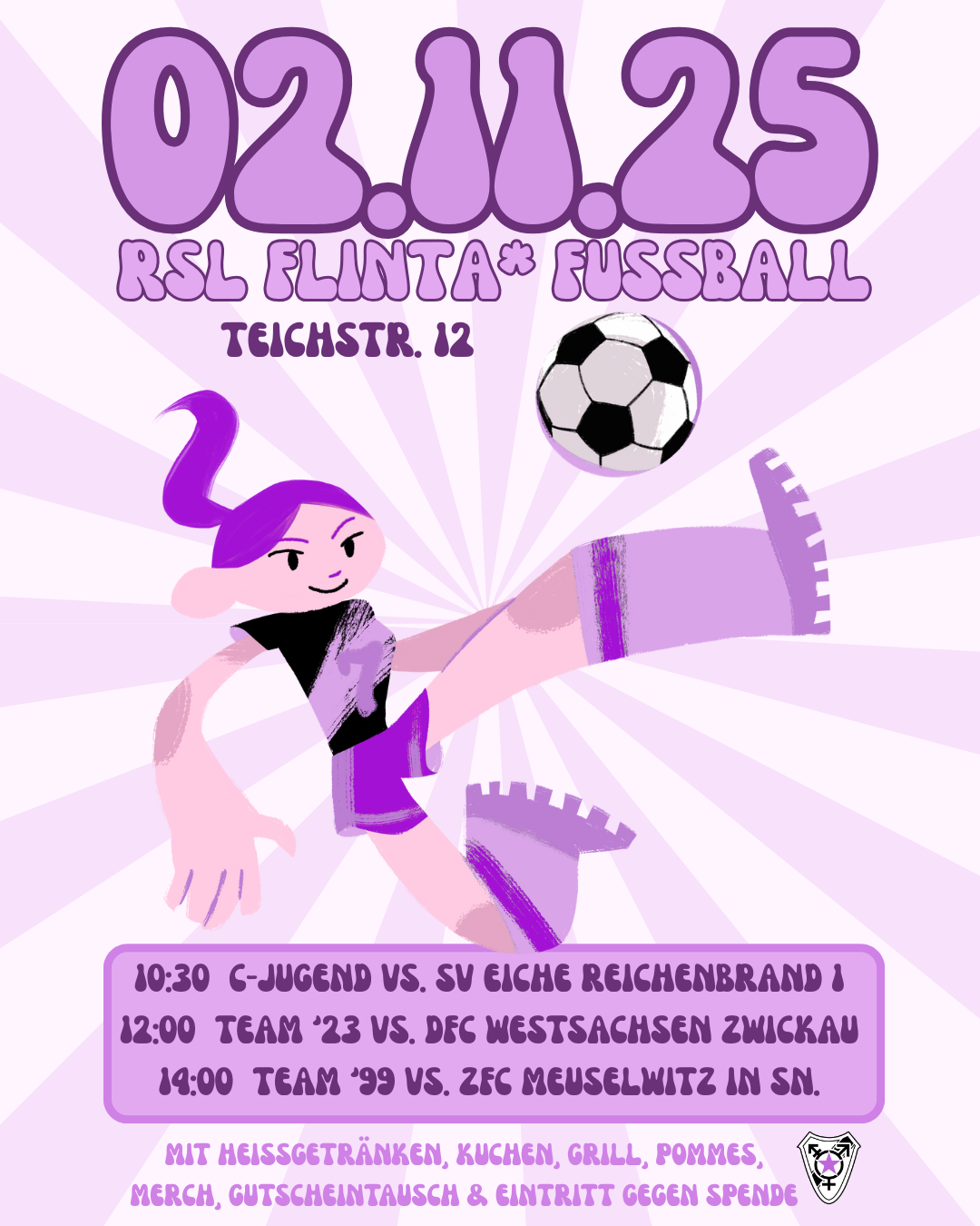 ✨🏳️🌈 Roter Stern FLINTA* Triple-Spieltag! 🏳️⚧️✨