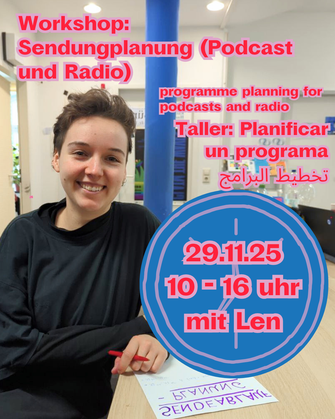 Workshop: Sendungsplanung (Podcast und Radio) (für FLINTA*)