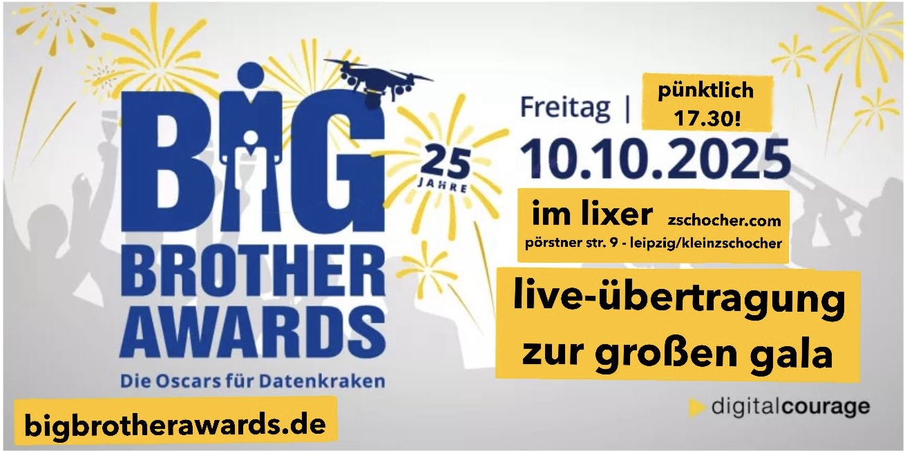 live übertragung des big brother award