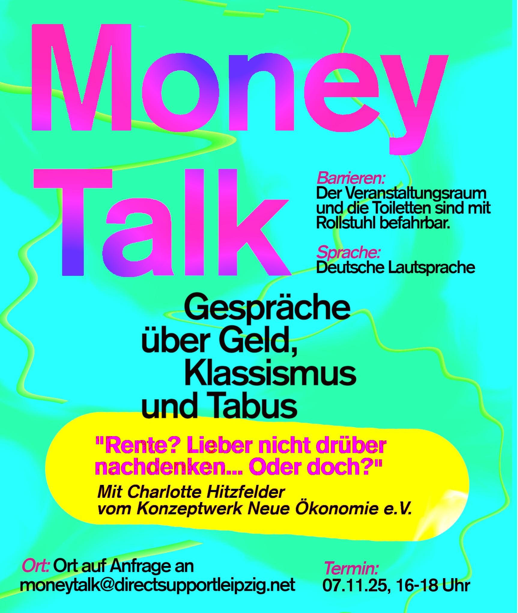 money talk "Rente? Lieber nicht drüber nachdenken... Oder doch?"