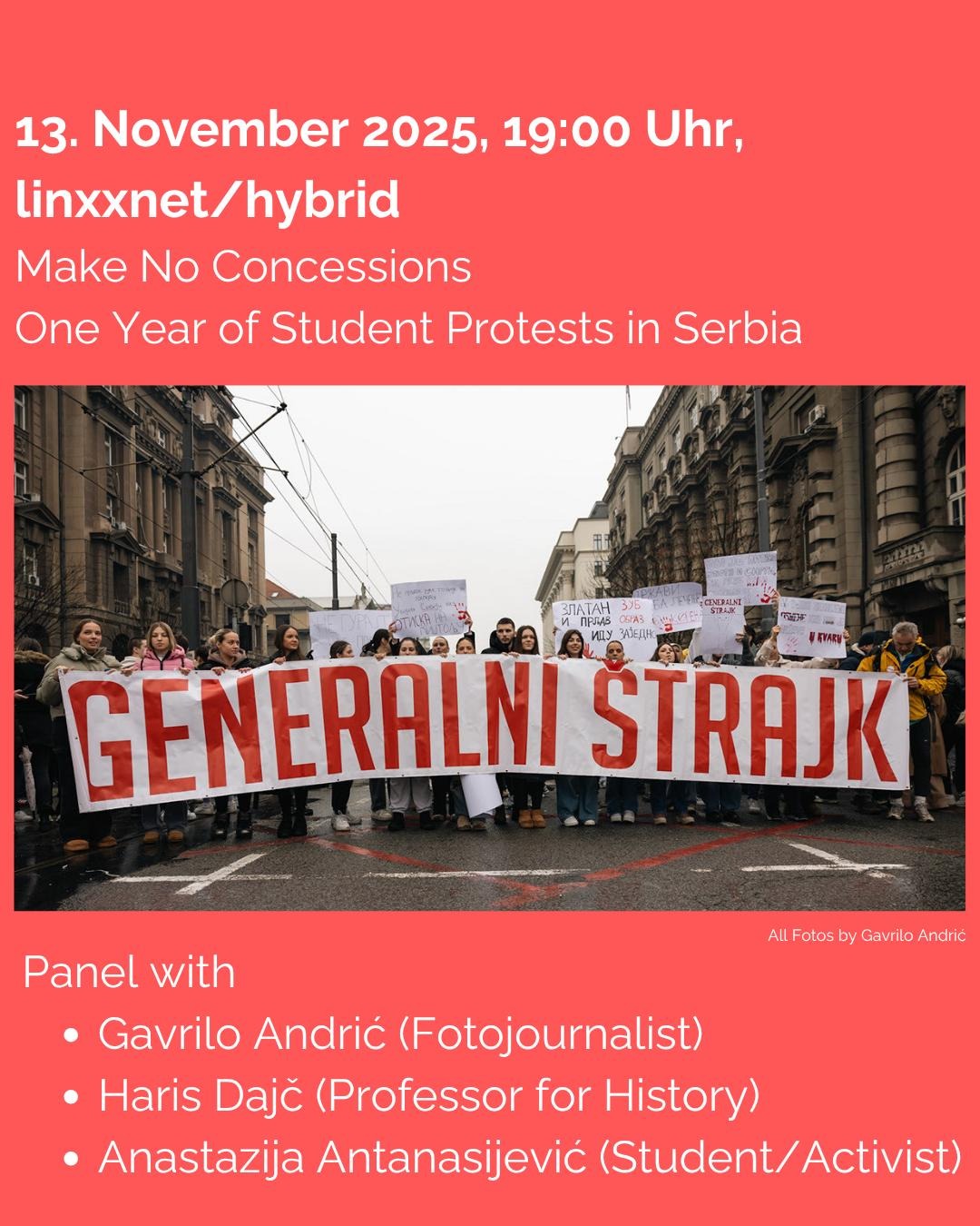 Make no concessions! One year of student protests in Serbia