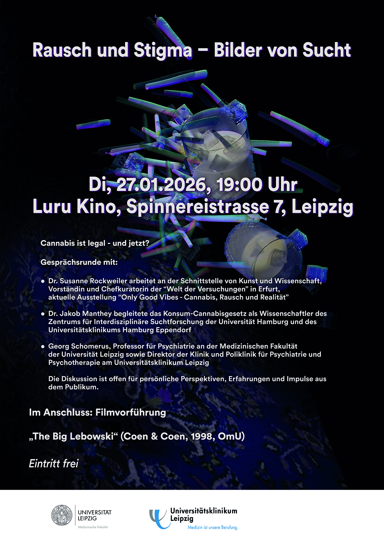 "The Big Lebwoski" im Rahmen der Film- und Gesprächsreihe Rausch & Stigma