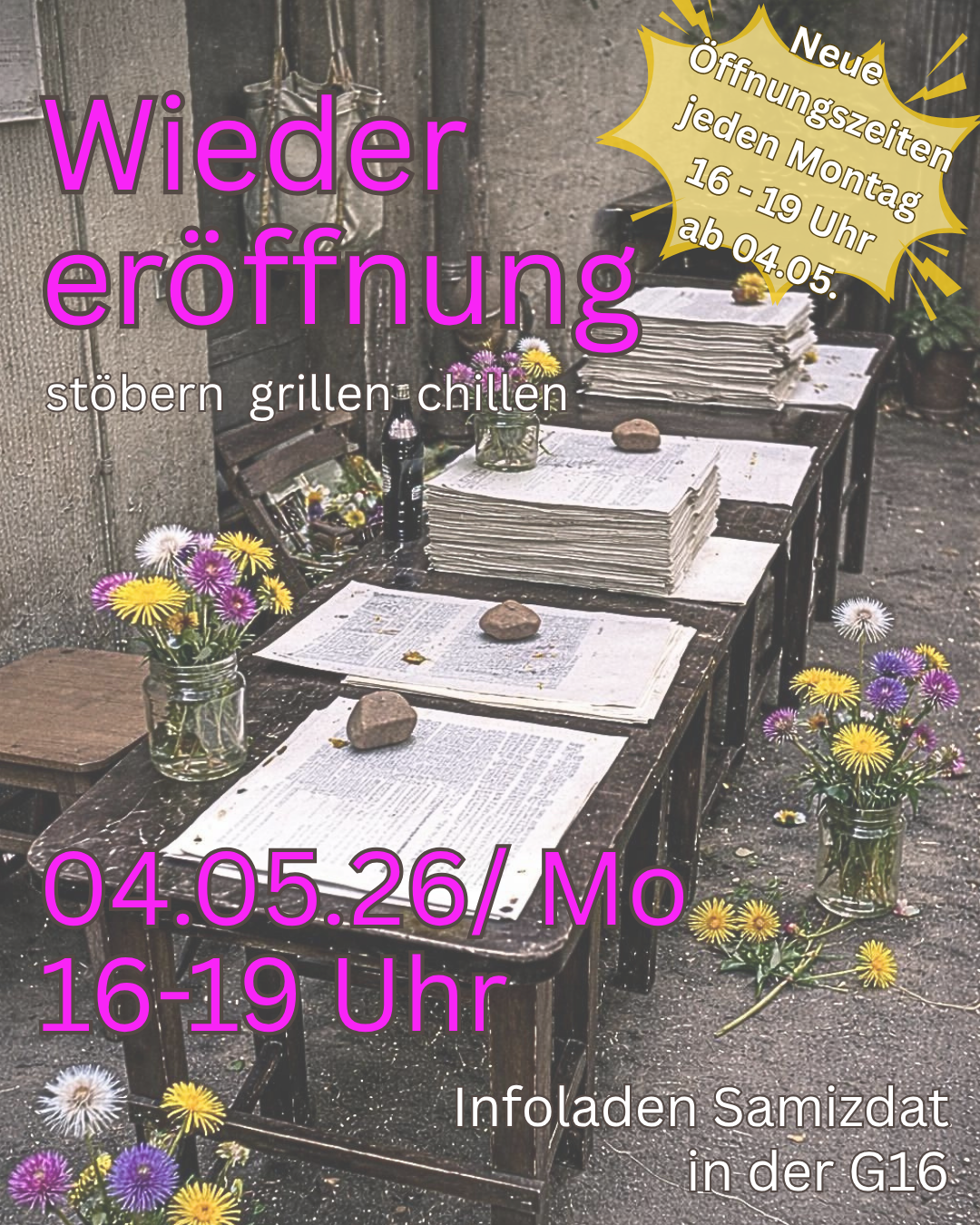 Wiedereröffnung Infoladen Samizdat