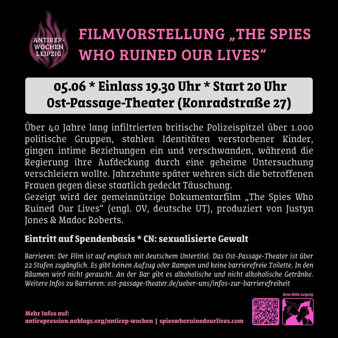 Filmvorstellung „The Spies Who Ruined Our Lives“