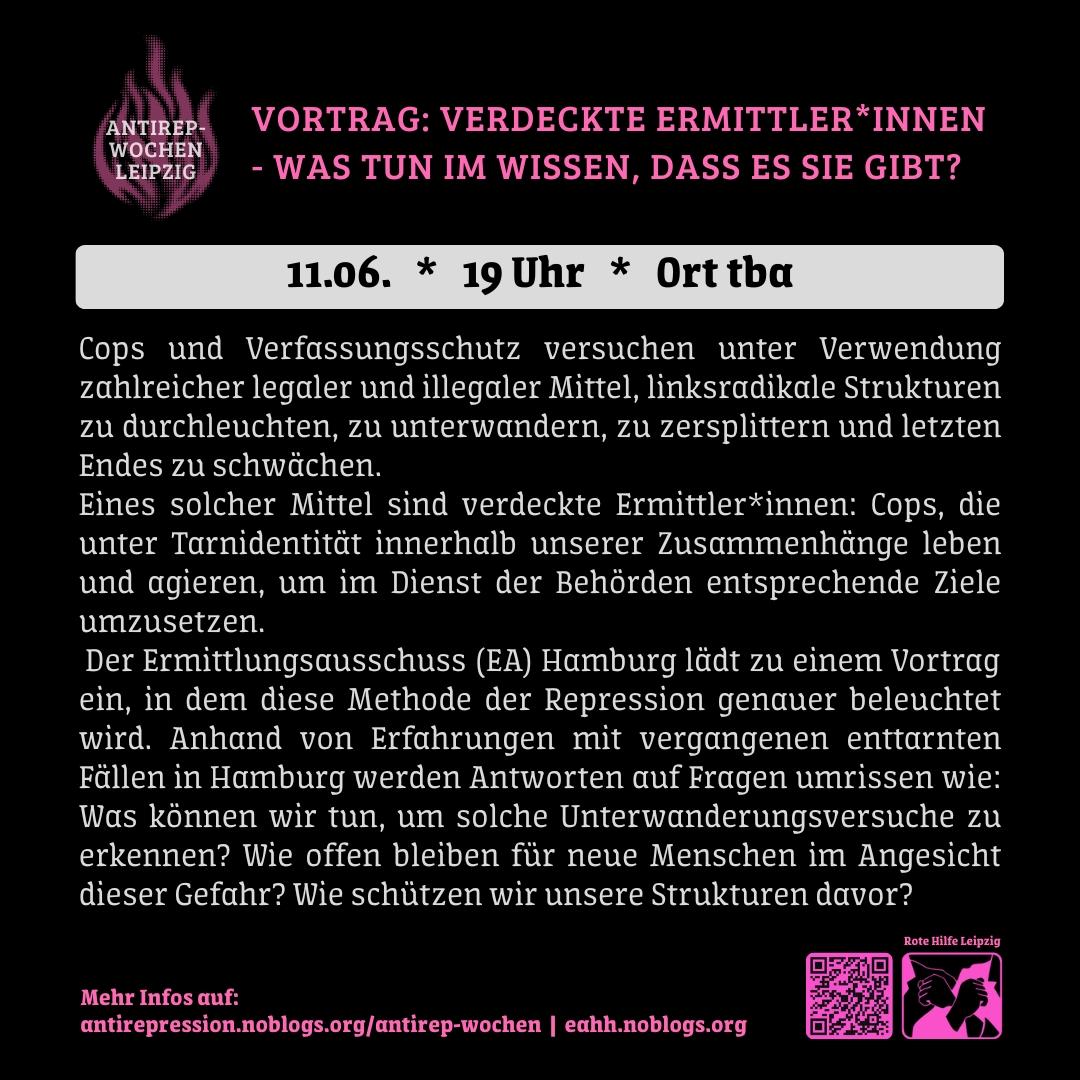 Verdeckte Ermittler*innen - Was tun im Wissen, dass es sie gibt?