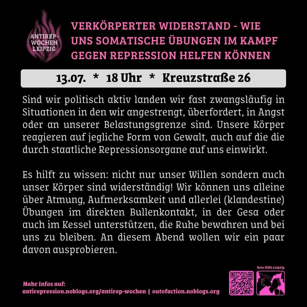 AntiRep-Wochen: Verkörperter Widerstand – wie uns somatische Übungen im Kampf gegen Repression helfen können