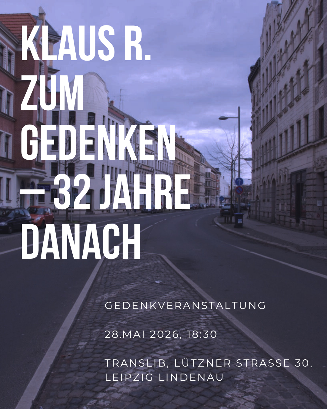 Gedenkveranstaltung zum Todestag von Klaus R.
