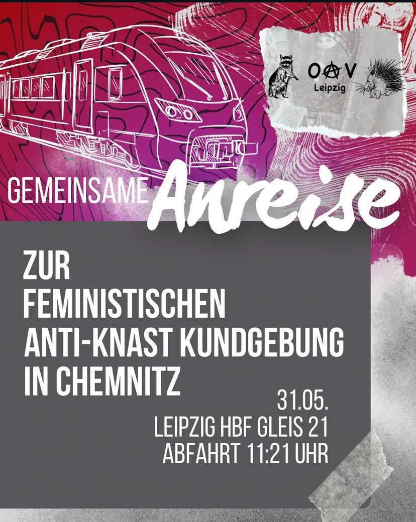 Gemeinsame Zuganreise zur Feministischen Anti-Knastkundgebung