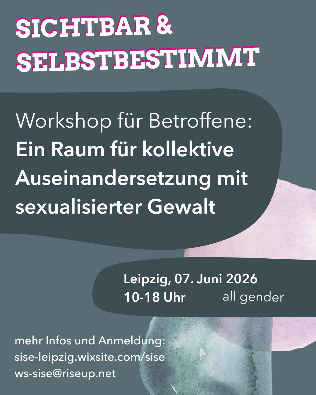 Kollektive Auseinandersetzung mit sexualisierter Gewalt - ein Workshop für Betroffene