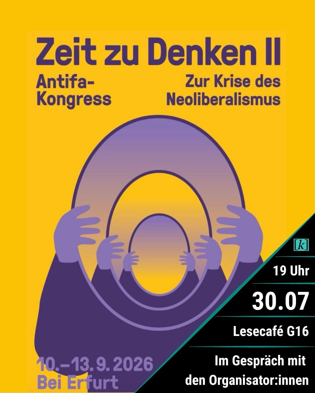 Solikneipe und Mobi-Veranstaltung - Zeit zu Denken Kongress 2026
