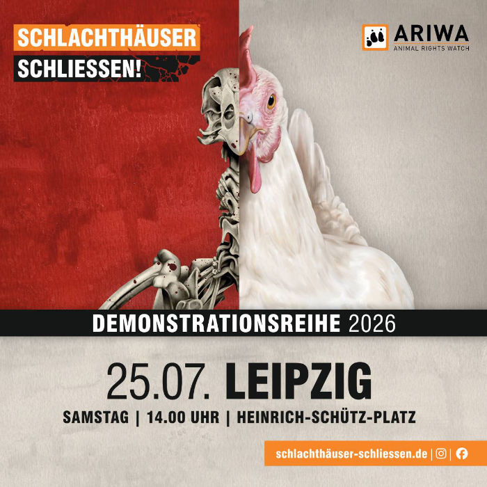 Schlachthäuser schliessen - ARIWA Demonstrationsreihe 2026
