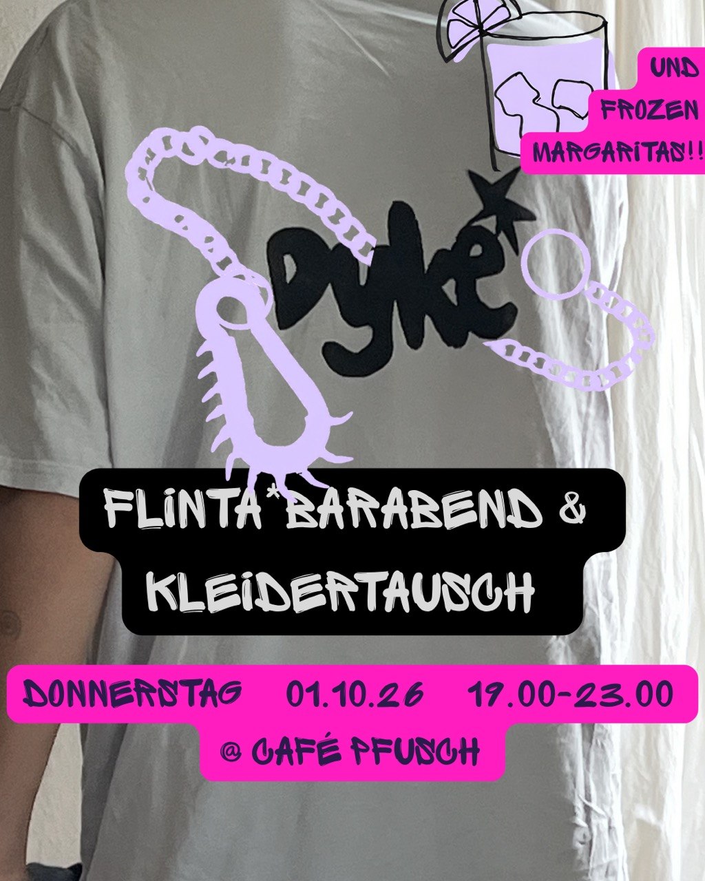 FLINTA*-Barabend und Kleidertausch mit Frozen Margaritas