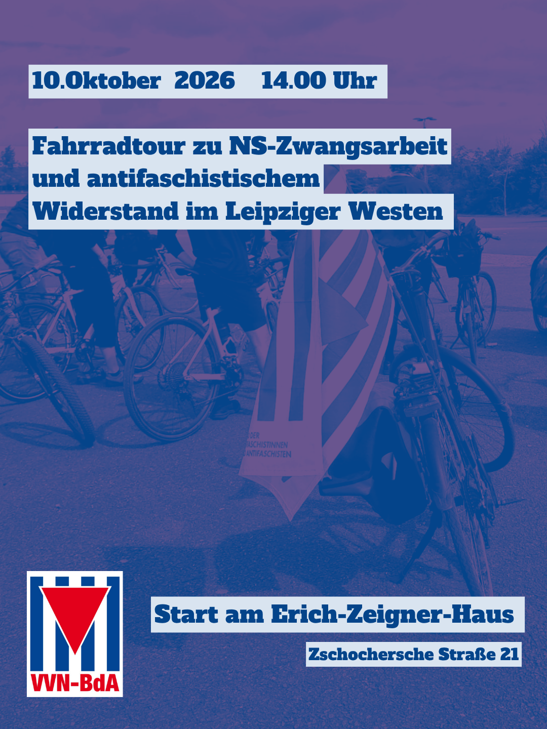 Fahrradtour zu NS-Zwangsarbeit und antifaschistischem Widerstand im Leipziger Westen