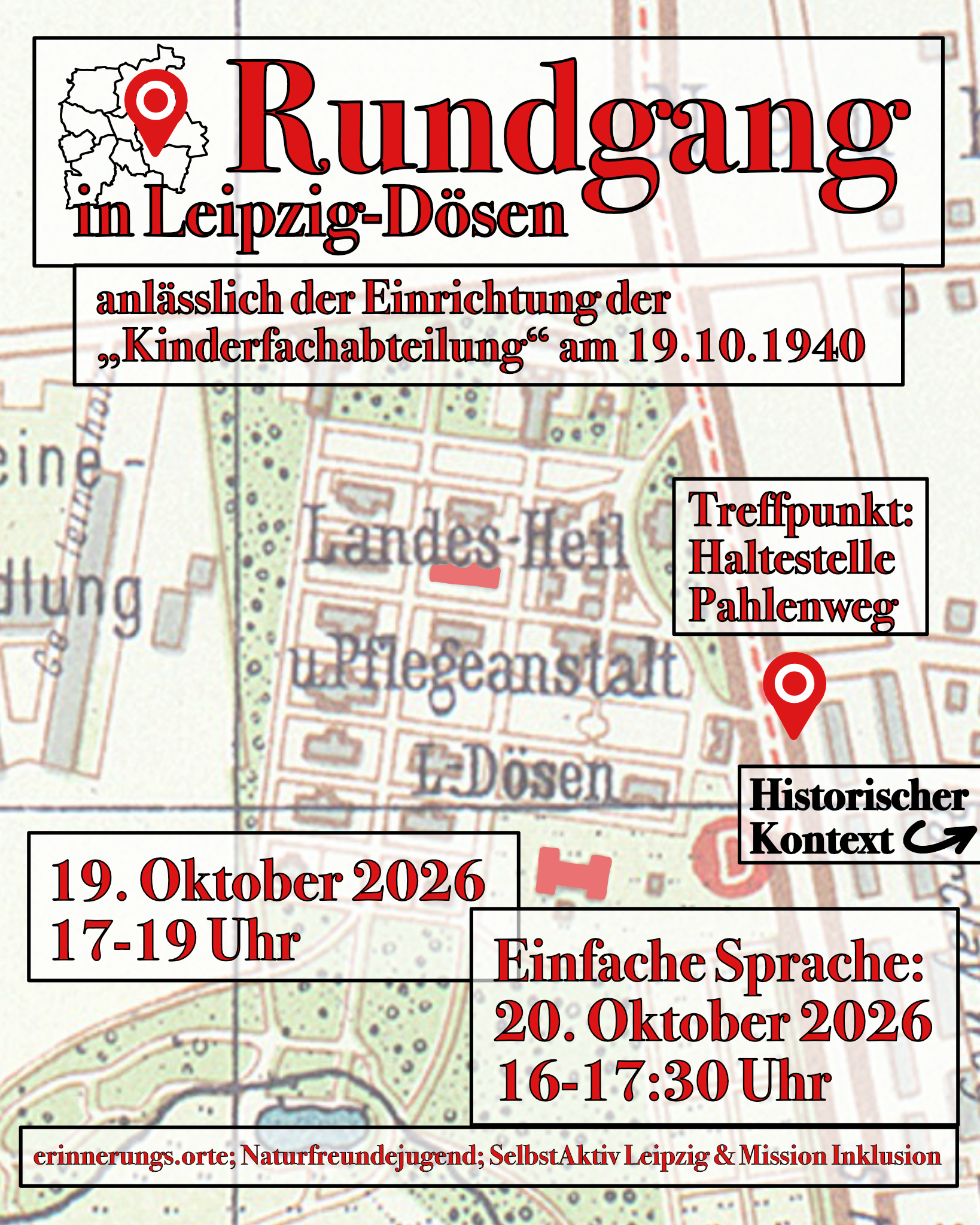 Rundgang in der ehemaligen "Heilanstalt" Leipzig-Dösen