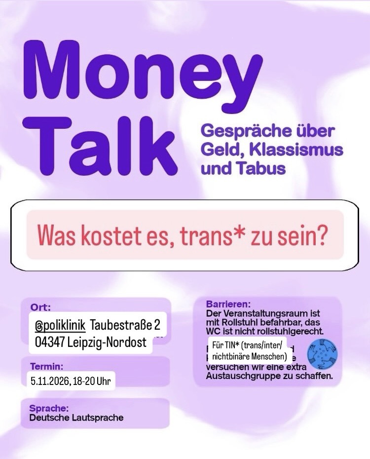 money talk - Was kostet es, trans* zu sein?